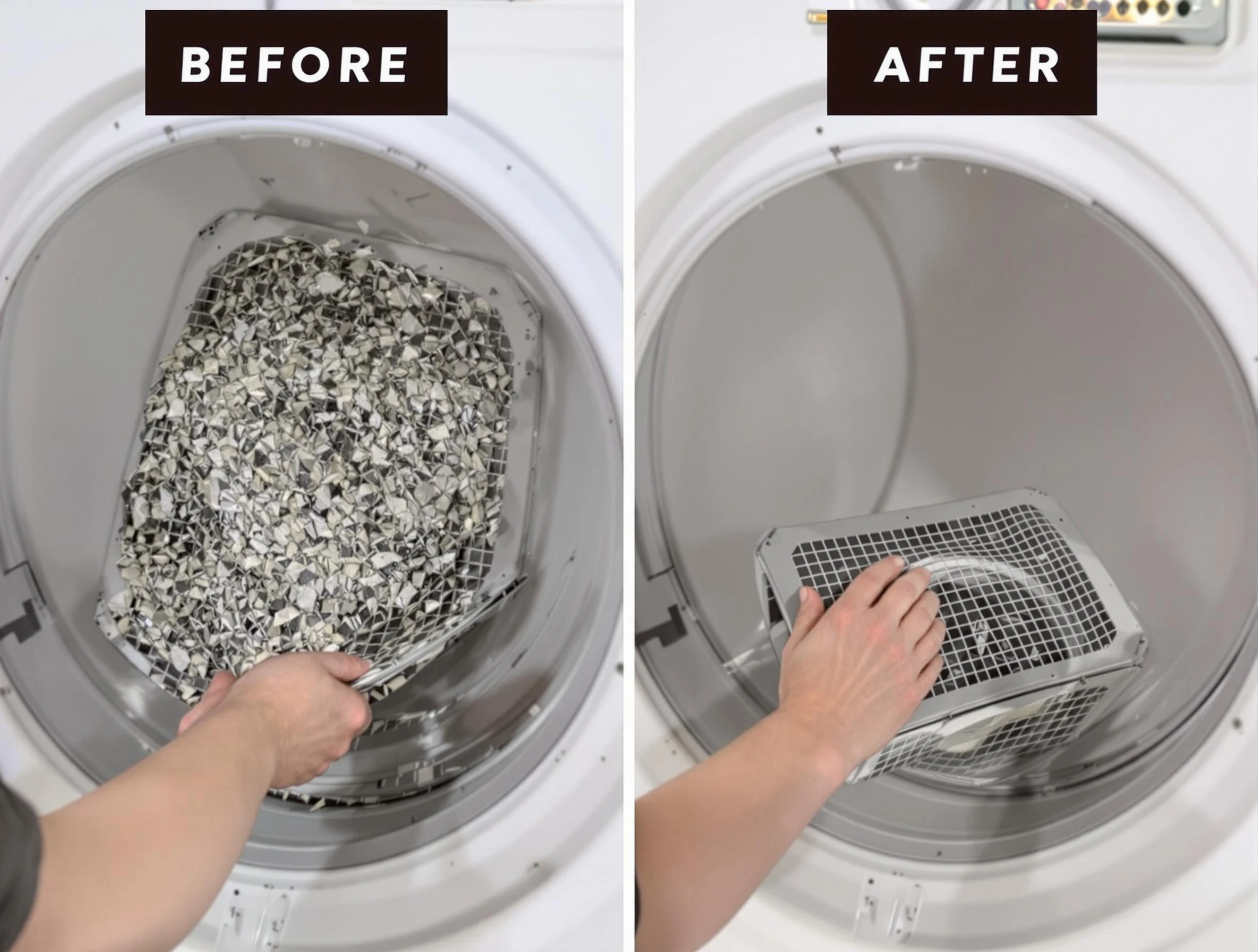 Professional lint trap cleaning by San Tan Valley Dryer Vent Cleaning in San Tan Valley