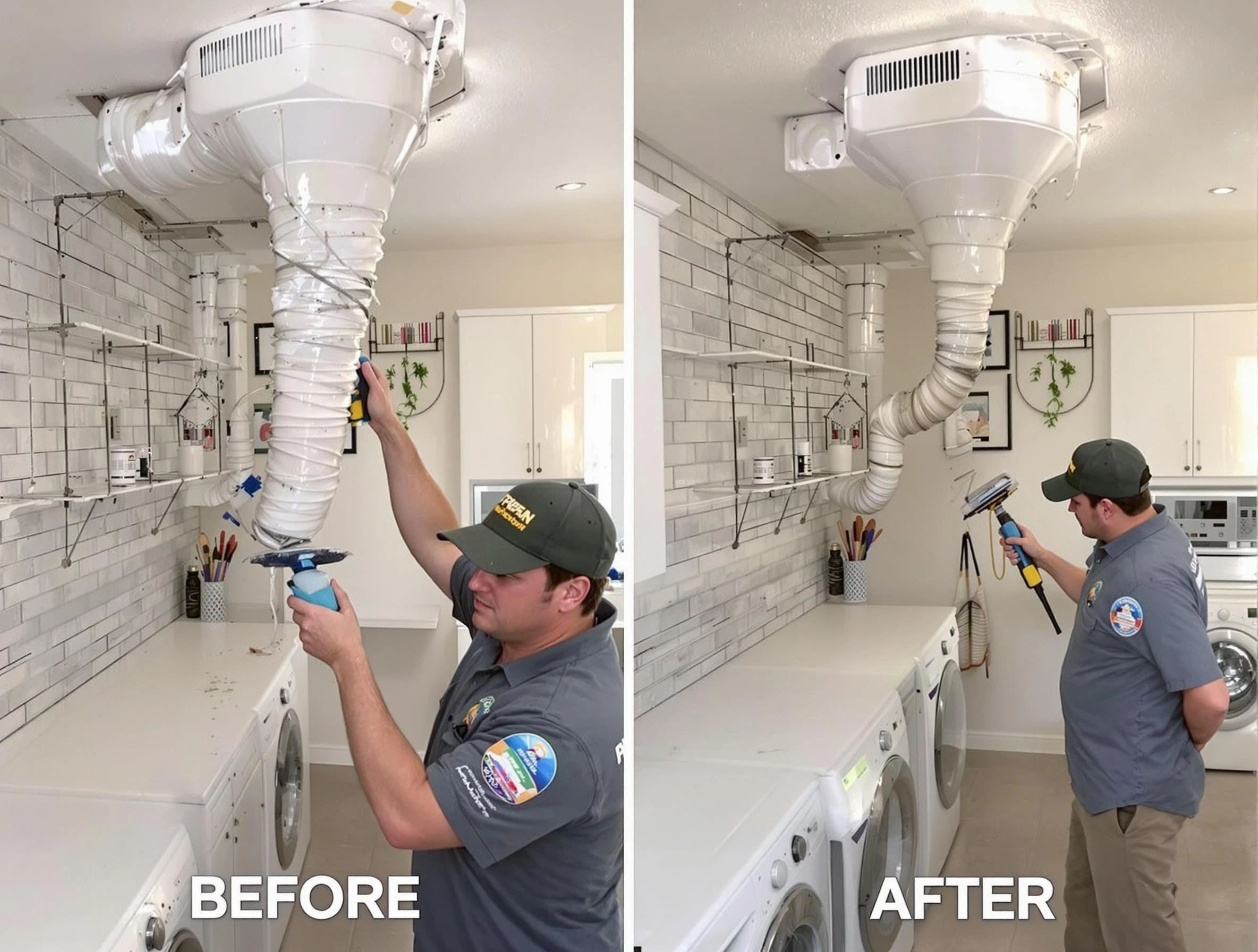 Professional dryer exhaust vent cleaning by San Tan Valley Dryer Vent Cleaning in San Tan Valley