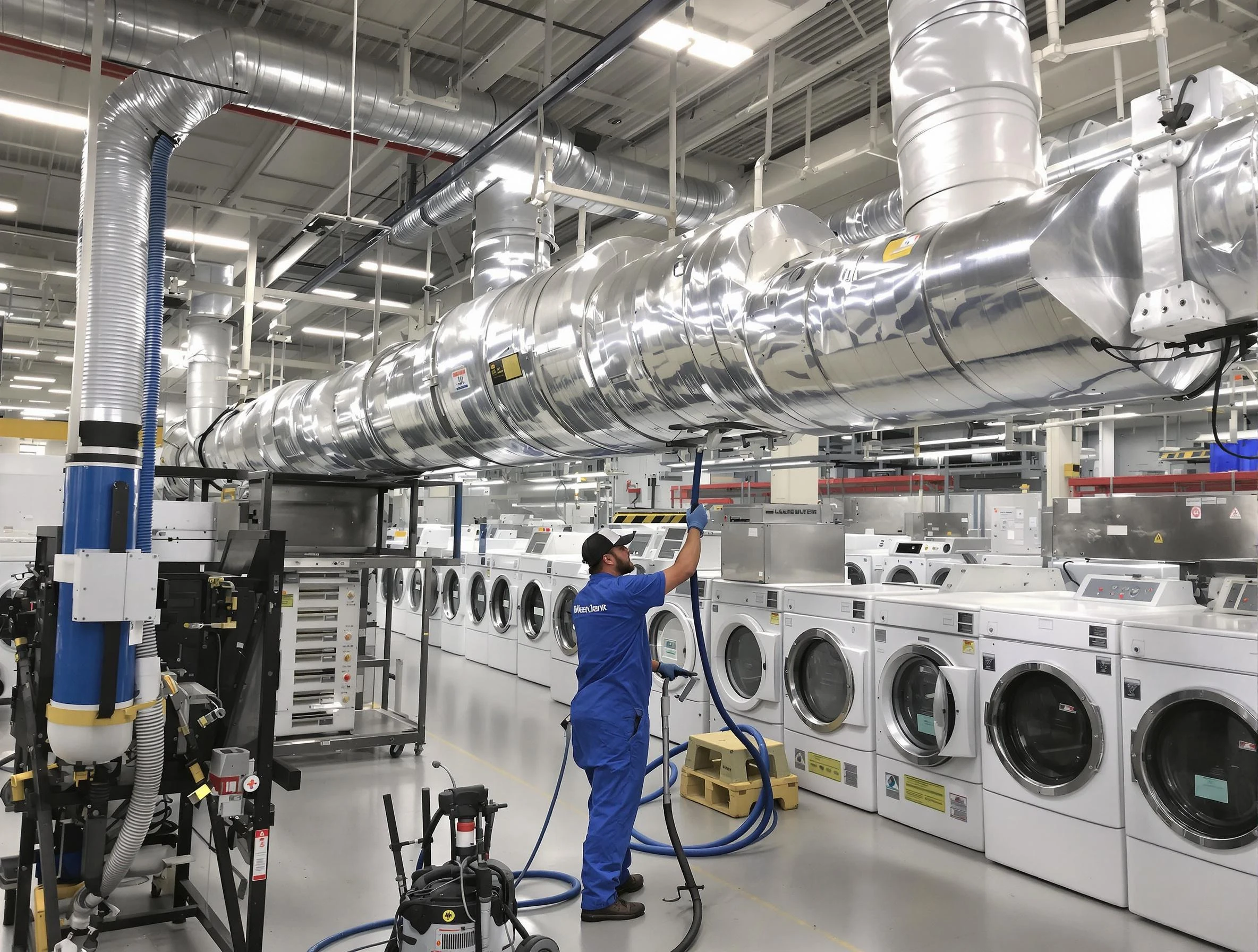 San Tan Valley Dryer Vent Cleaning team performing heavy-duty industrial dryer vent cleaning in San Tan Valley